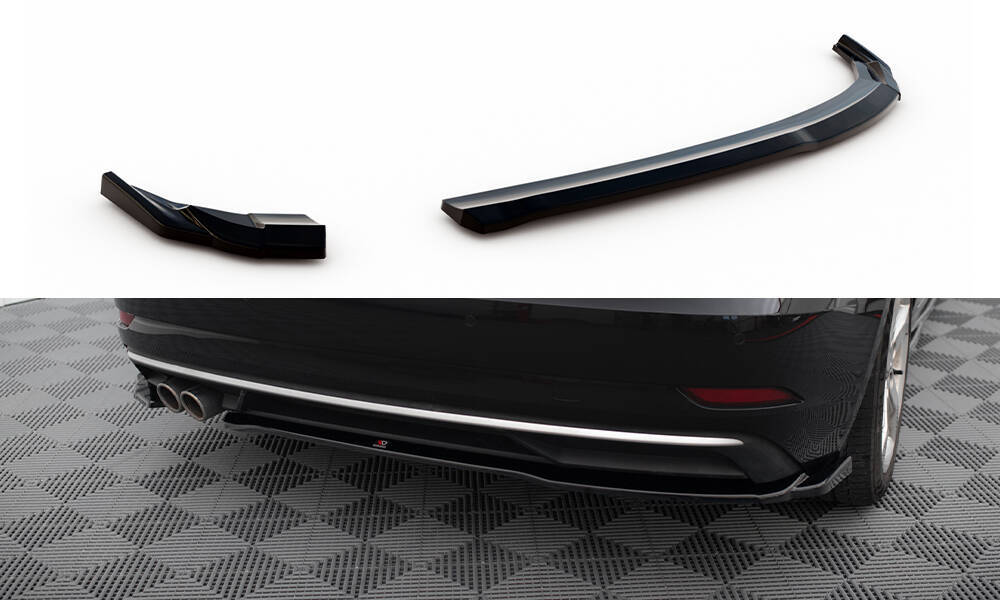 Diffuser Audi A3 8V Sportback FL 16-20 Maxton Glans Zwart