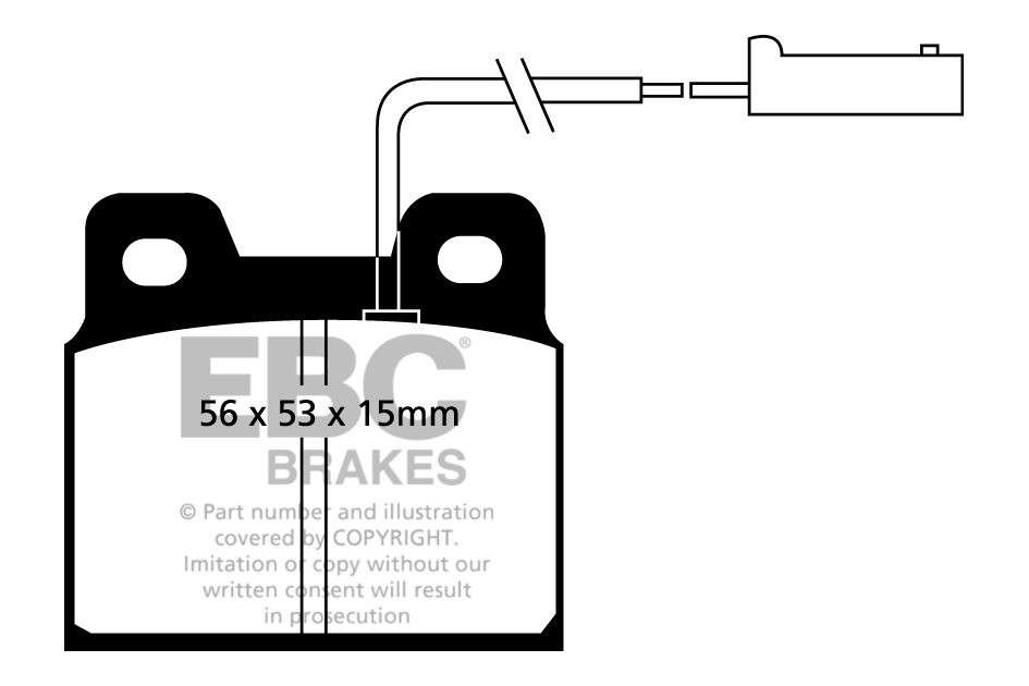 EBC Brakes ALFA ROMEO Alfa 75 3.0 89-93 Remblokken achterzijde