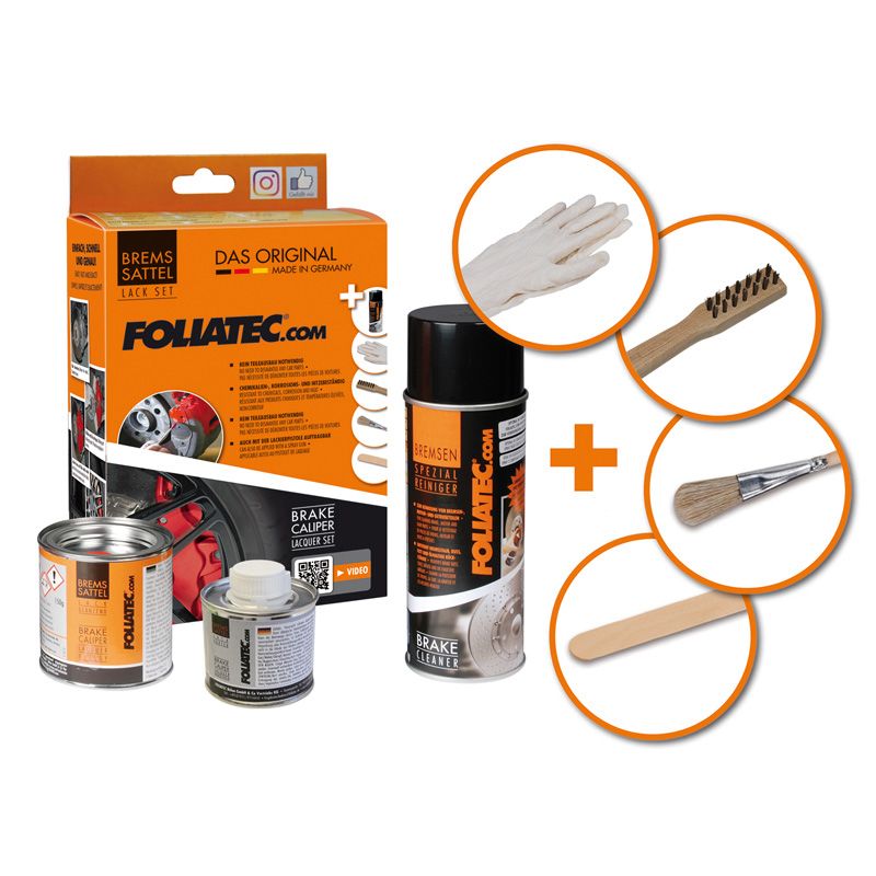Foliatec Remklauwlakset - Performance Rood Glanzend - 3 Componenten