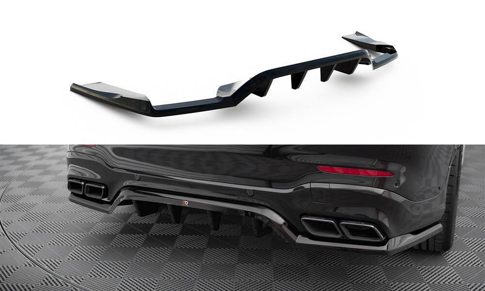 Diffuser V.1 Mercedes AMG GLC 63 SUV X253 Maxton Glans Zwart