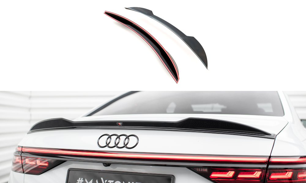 Spoiler Audi A8 / A8 S-Line / S8 D5  Maxton Glans Zwart