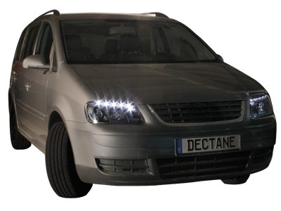 Faros VW Touran Dayline Los ojos del Diablo Black
