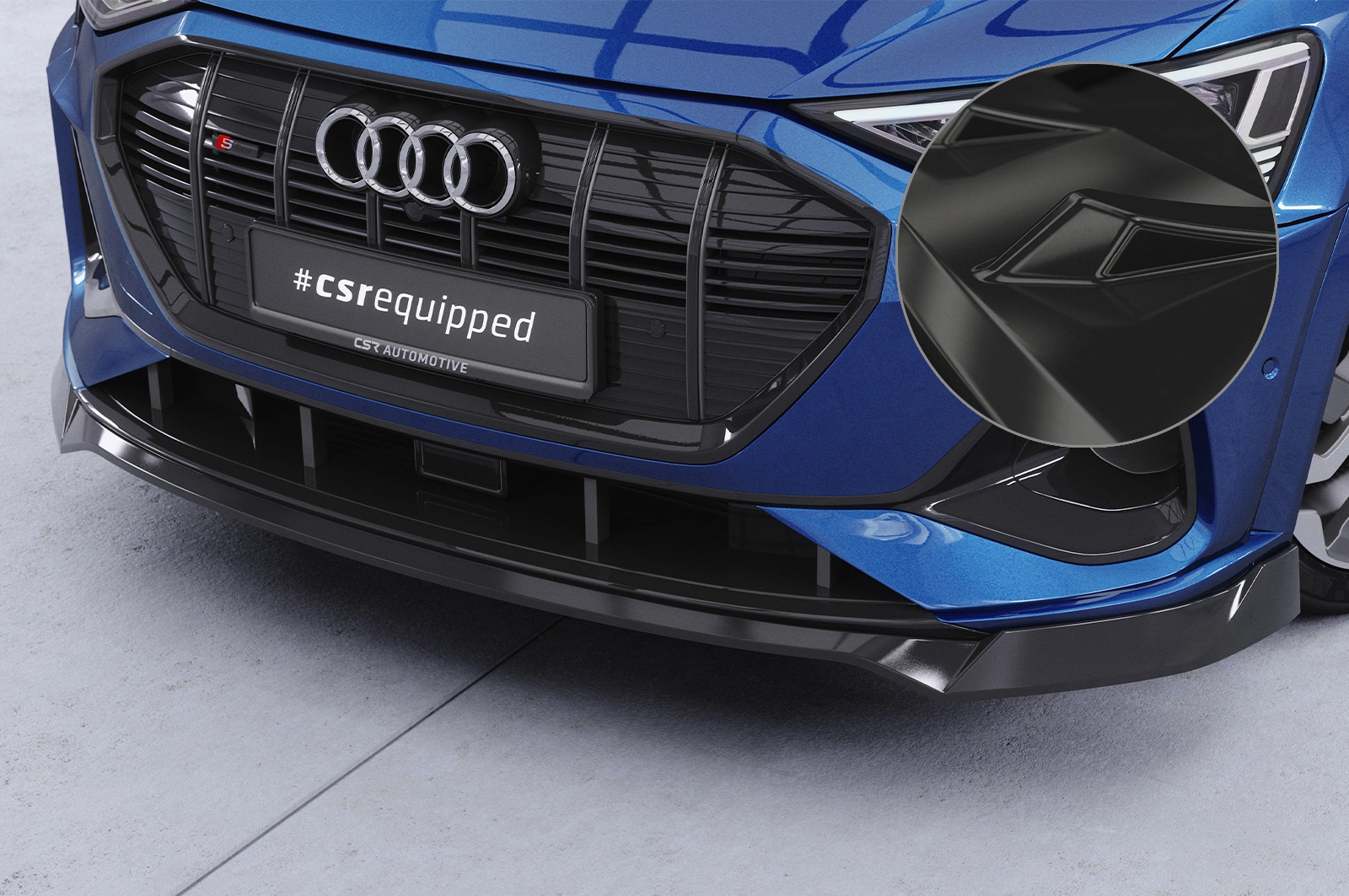 Voorspoiler Audi e-tron GE CSR glans zwart