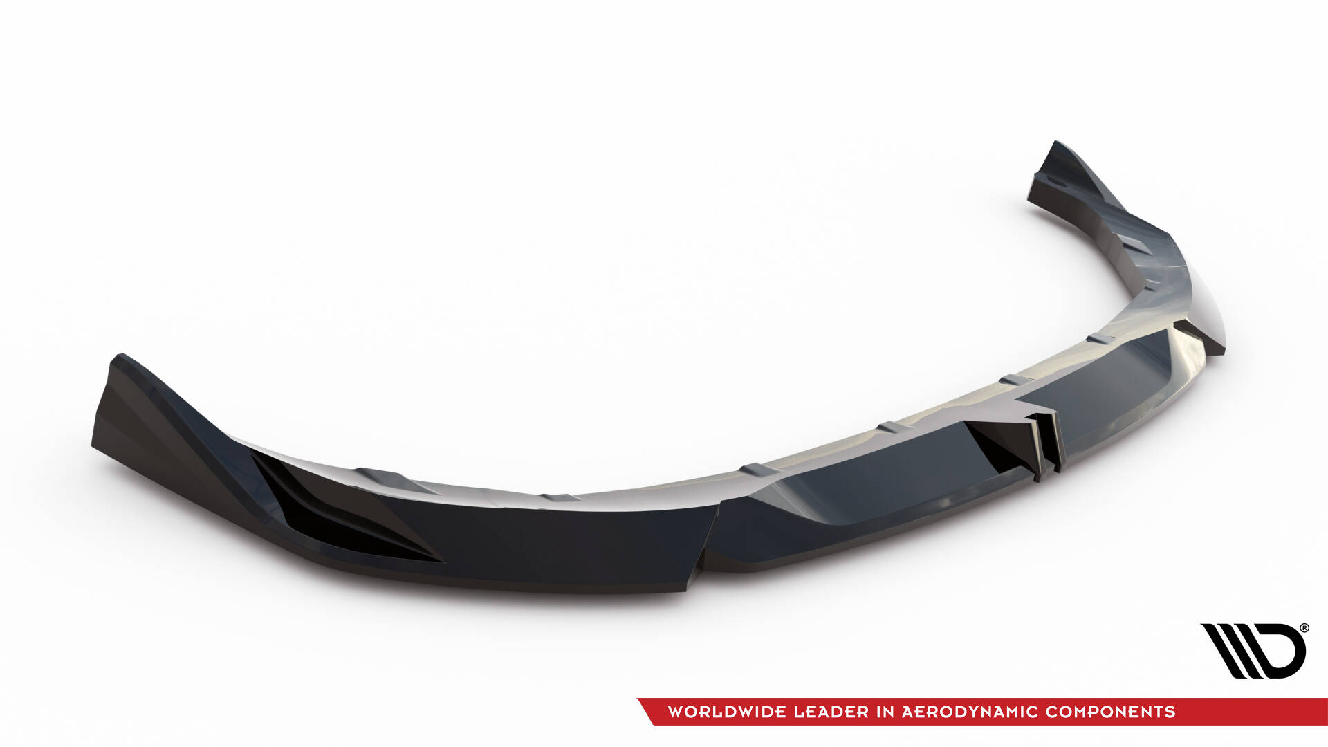 Voorspoiler V.2 BMW 1 M-Pack F70 Maxton Glanzend zwart