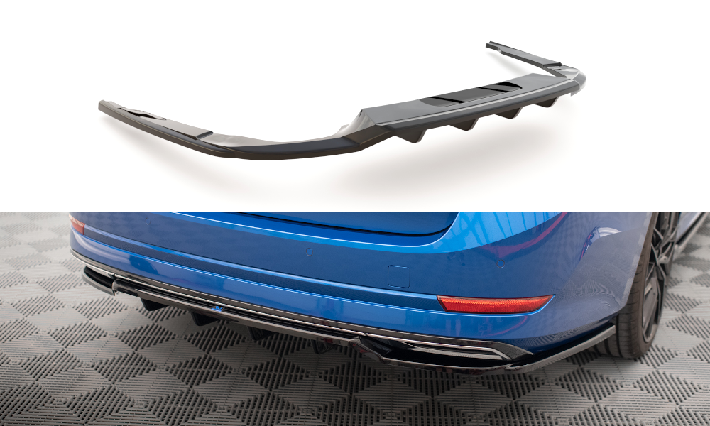 Diffuser Skoda Octavia Sportline Maxton Glans Zwart