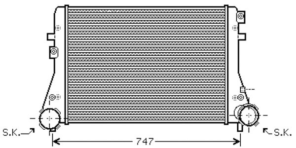 Intercooler SEAT/VW 03->> 1.9 TDI/2.0 TDI/1.8TFSI