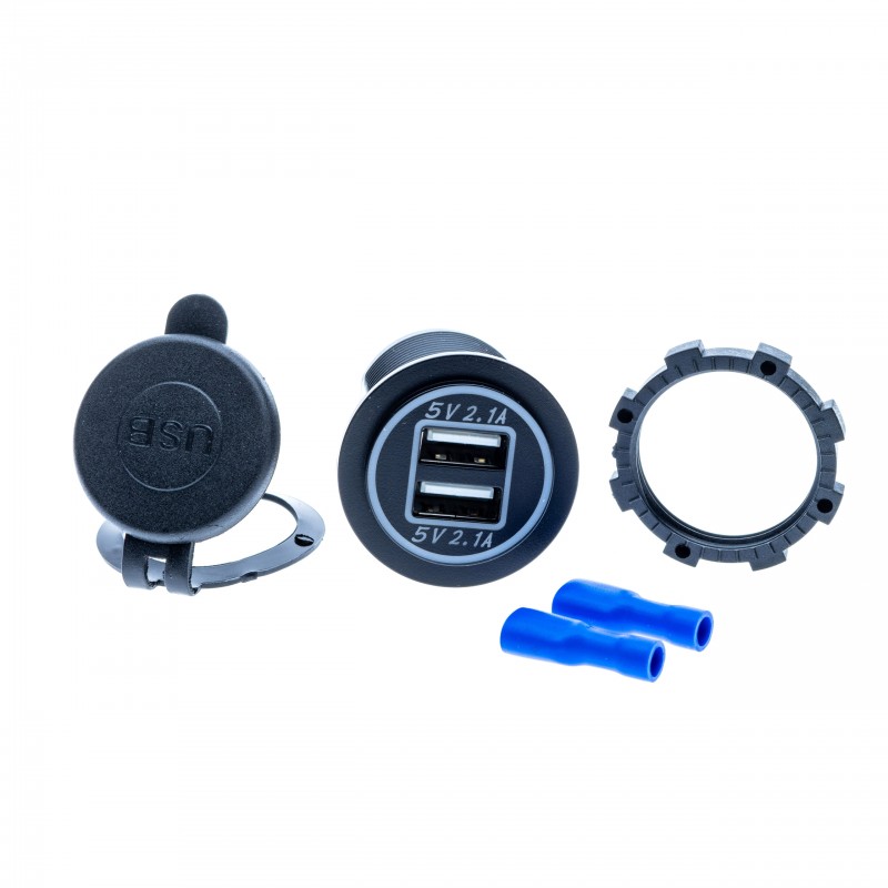 EPCUS01 CAR SOCKET CHARGER 2 X USB 2.1A 12V-24V