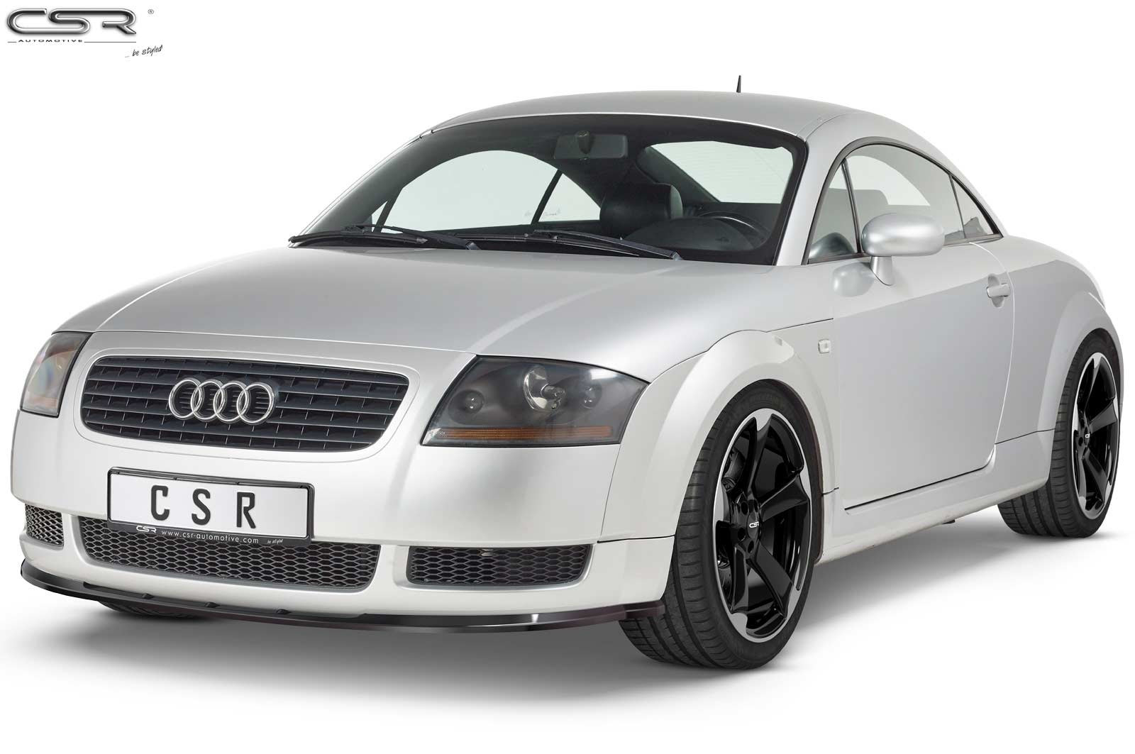 Voorspoiler Audi TT 8N Glans Zwart – 1998–2006