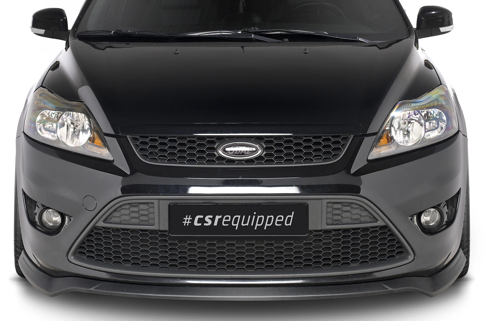 Voorspoiler Ford Focus MK2 ST 2007–2010 (Facelift) – CSR Automotive – Glans Zwart