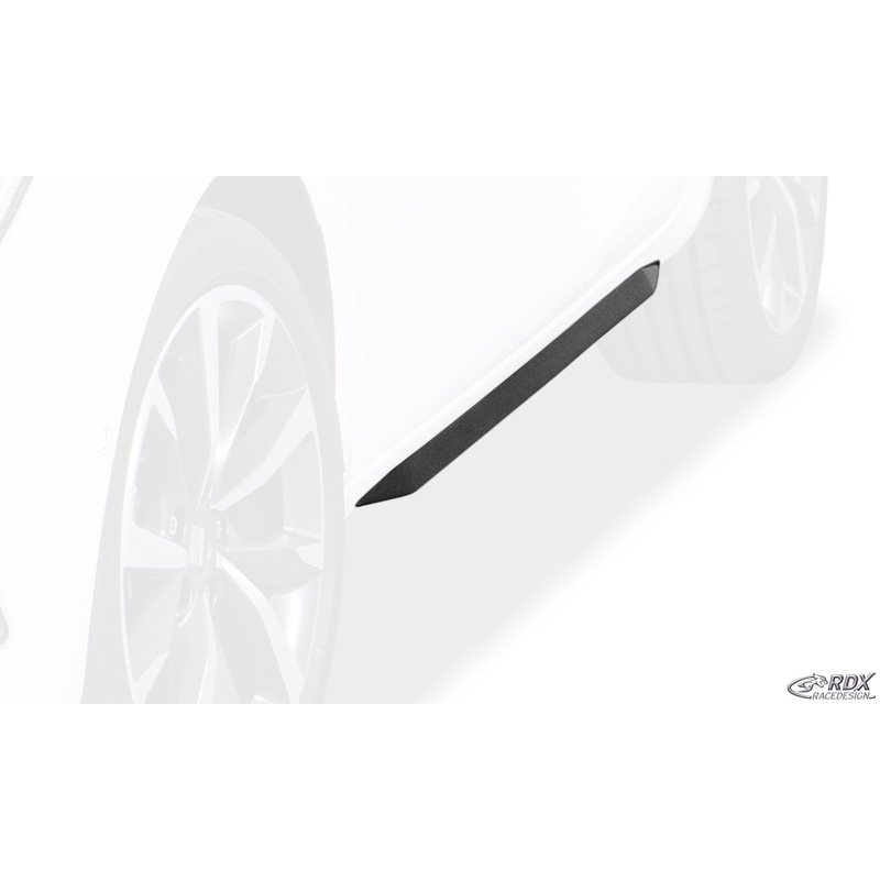 Sideskirts 'Slim'  Seat Leon (KL) 2020- incl. Sportstourer. (ABS zwart glanzend)
