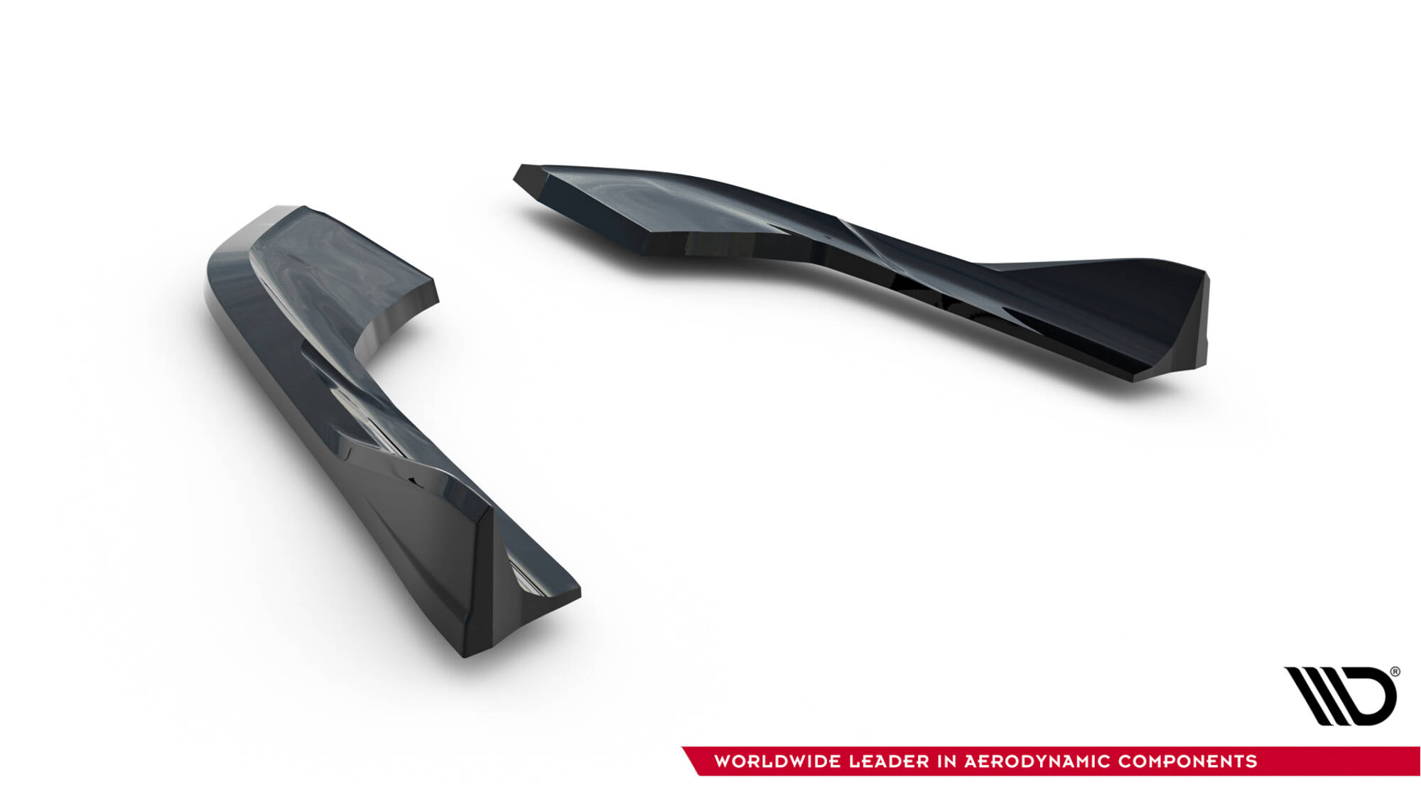 Achterzij Spoilers V.1 Audi A3 Sedan 8V Facelift Maxton Glanzend zwart