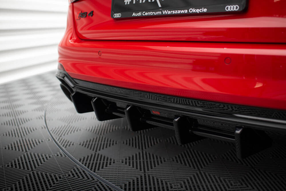 Diffuser Audi RS4 B9 Avant Glanzend Zwart