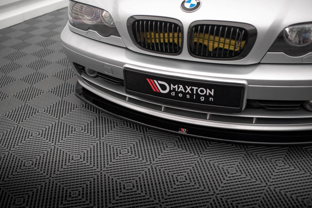 Voorspoiler V.2 BMW 3 Coupe E46 Maxton Glans Zwart