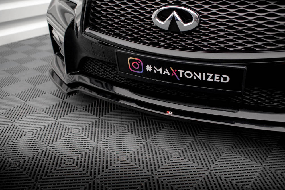 Voorspoiler V.1 Infiniti Q50 S Maxton Glans Zwart