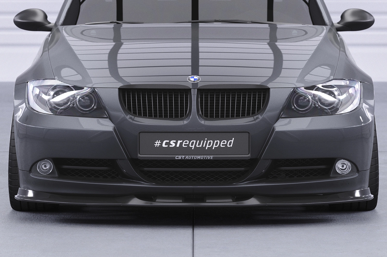 Voorspoiler BMW 3er (E90/E91) Limousine en Touring Glans Zwart – CSR Automotive