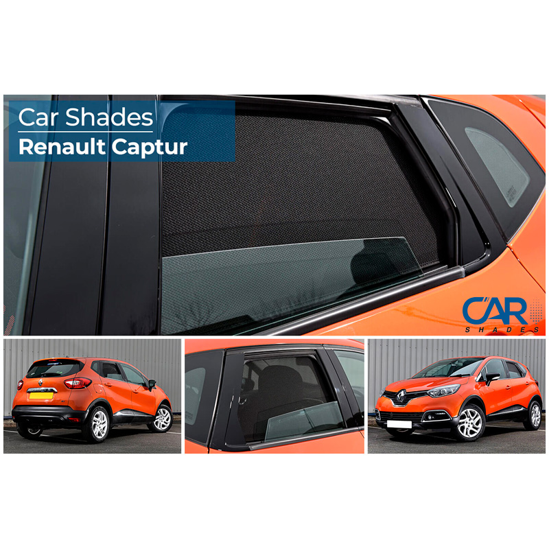Set Car Shades (achterportieren)  Renault Captur 5 deurs 2013-2019 (2-delig)