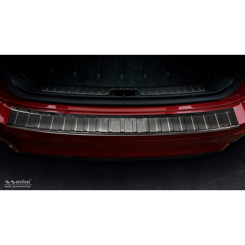 Zwart RVS Achterbumperprotector  BMW X6 (E71) 2009-2014