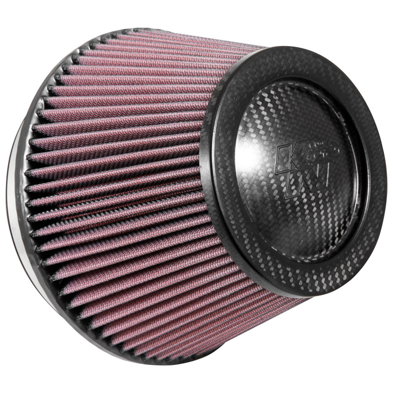 K&N Universeel filter - carbonvezel top - 152mm aansluiting, 190mm bodem, 130mm top, 127mm hoogte (RP-2960)