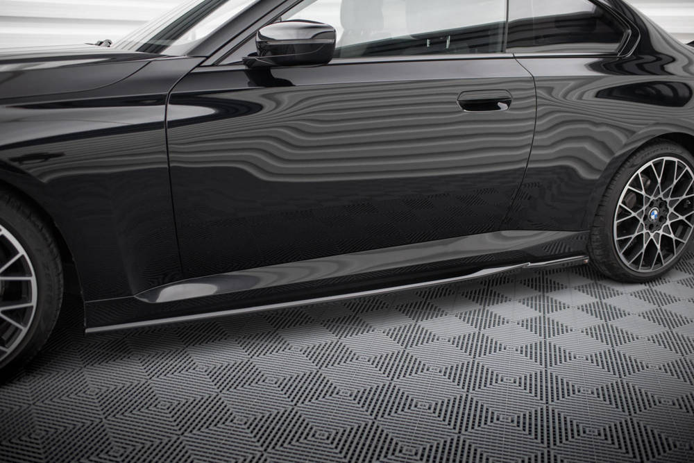 Zijskirts V.1 BMW 2 Serie Coupe G42 Maxton Glans Zwart
