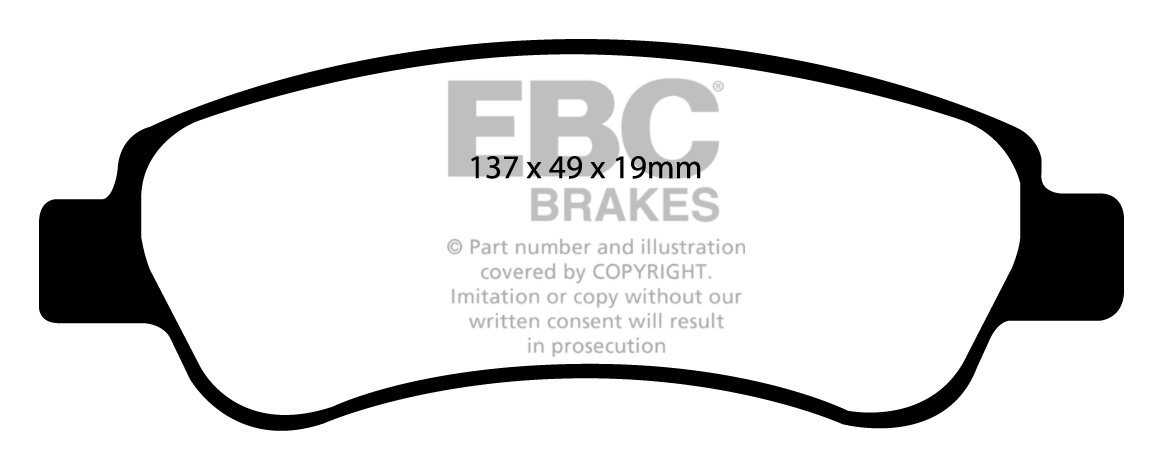 EBC Brakes FIAT BEDRIJFSWAGEN Ducato 2.2 TD (1700/2000kg) 2006-.