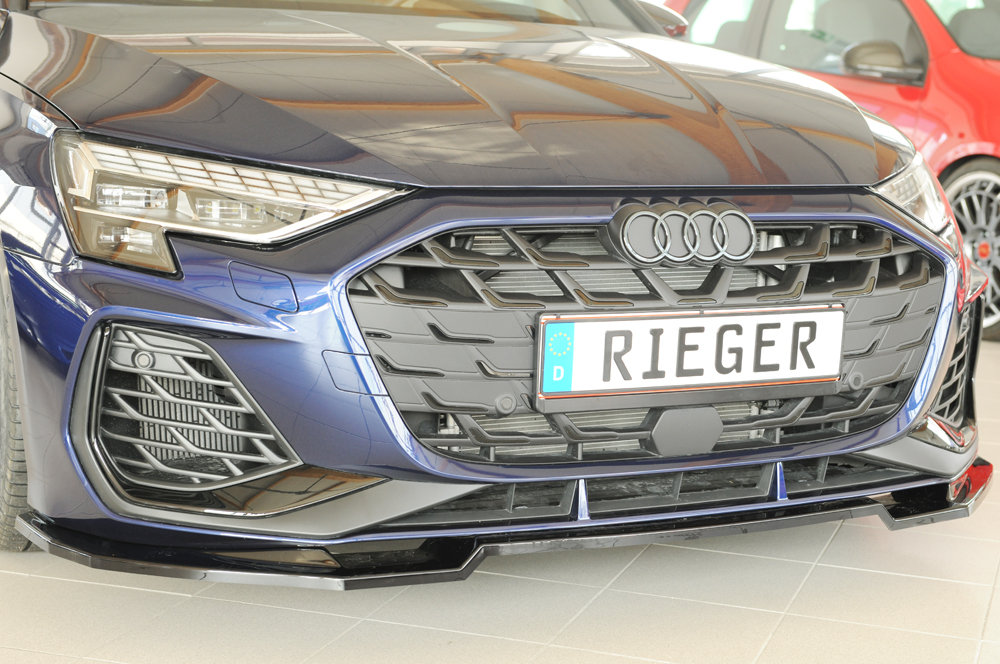 Voorspoiler Audi A3 (GY) – 06.24- glans zwart