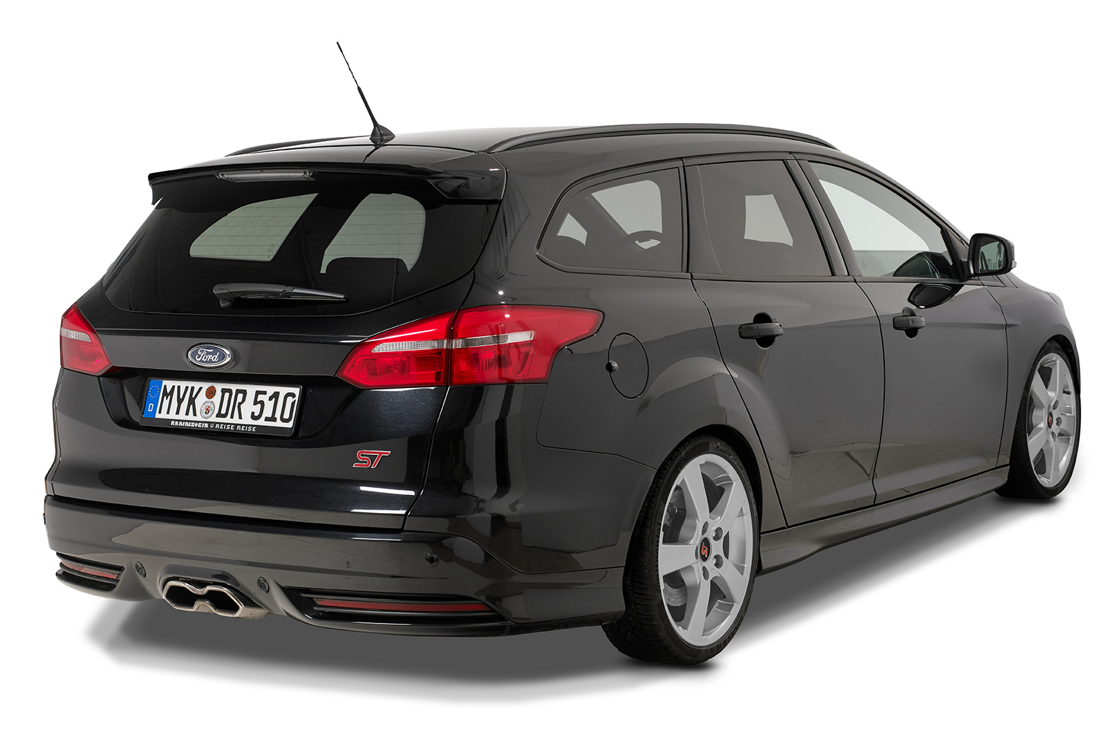 Spoiler Ford Focus MK3 ST CSR glans Zwart