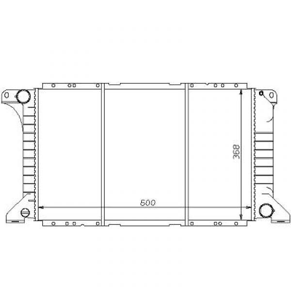 Radiator FORD TRANSIT 91-94 600x368 2.5 TD