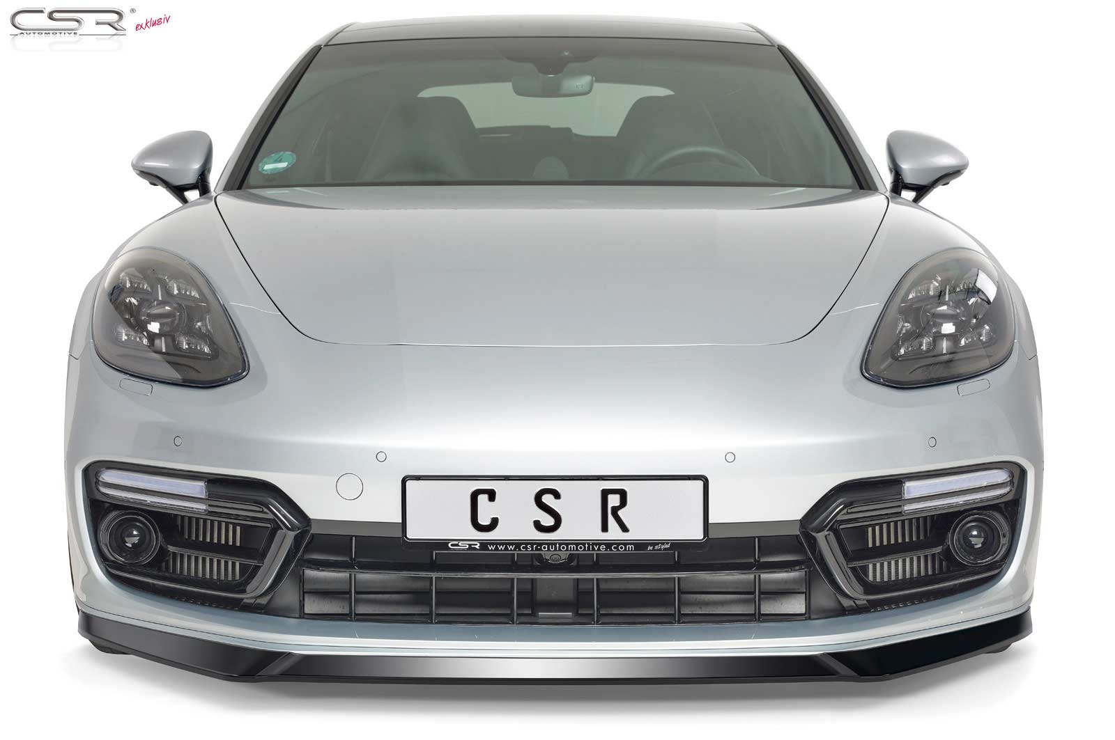 Voorspoiler Porsche Panamera 2 Glans Zwart