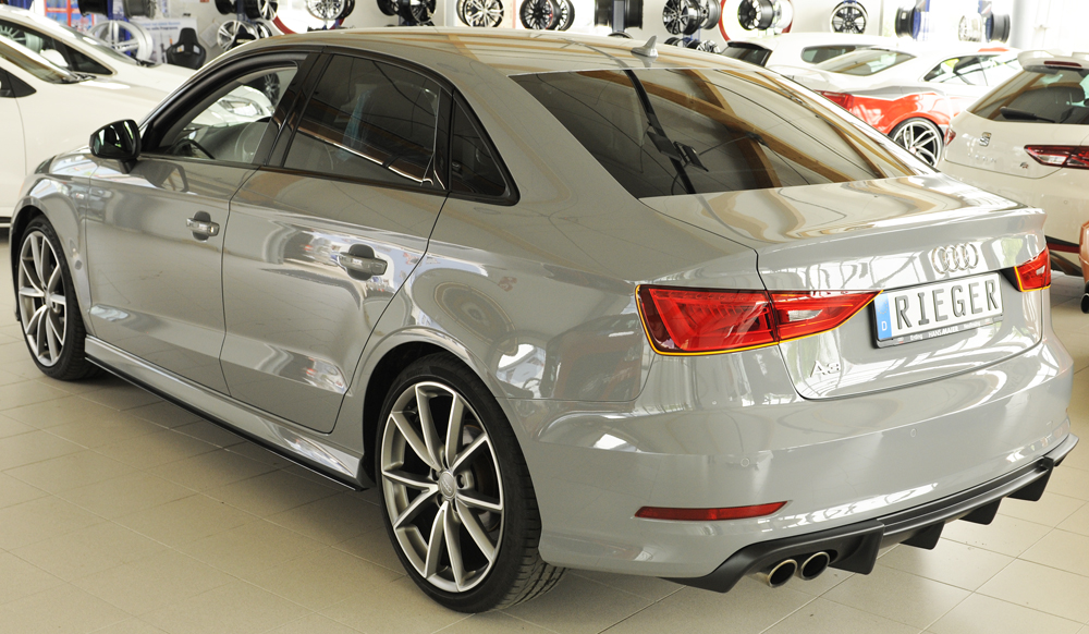 Achter Skirt Audi A3 8V 12-16 S-line Rieger ABS