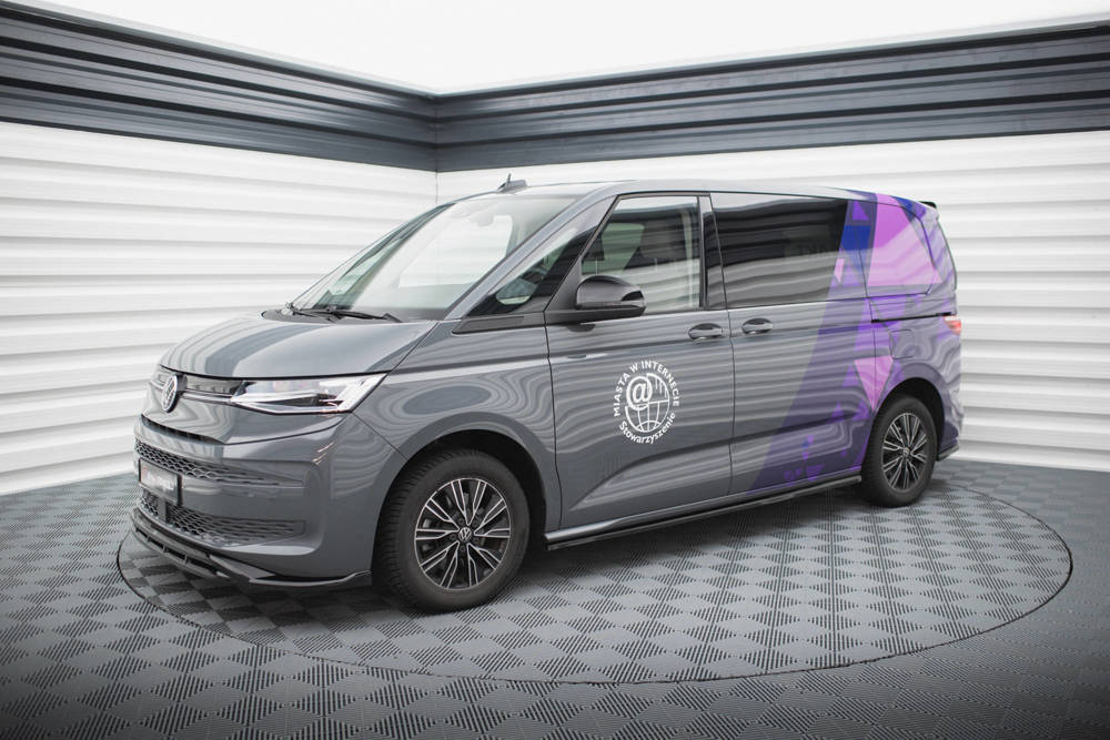 Zijskirts Volkswagen Multivan T7 Maxton Glans Zwart
