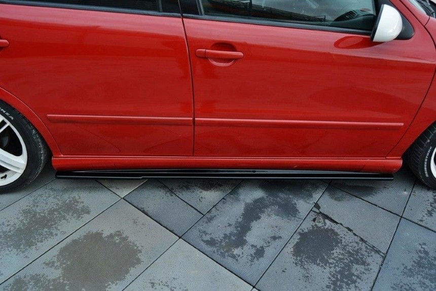 Zijskirts Seat Leon Cupra 1M Maxton Design glans zwart