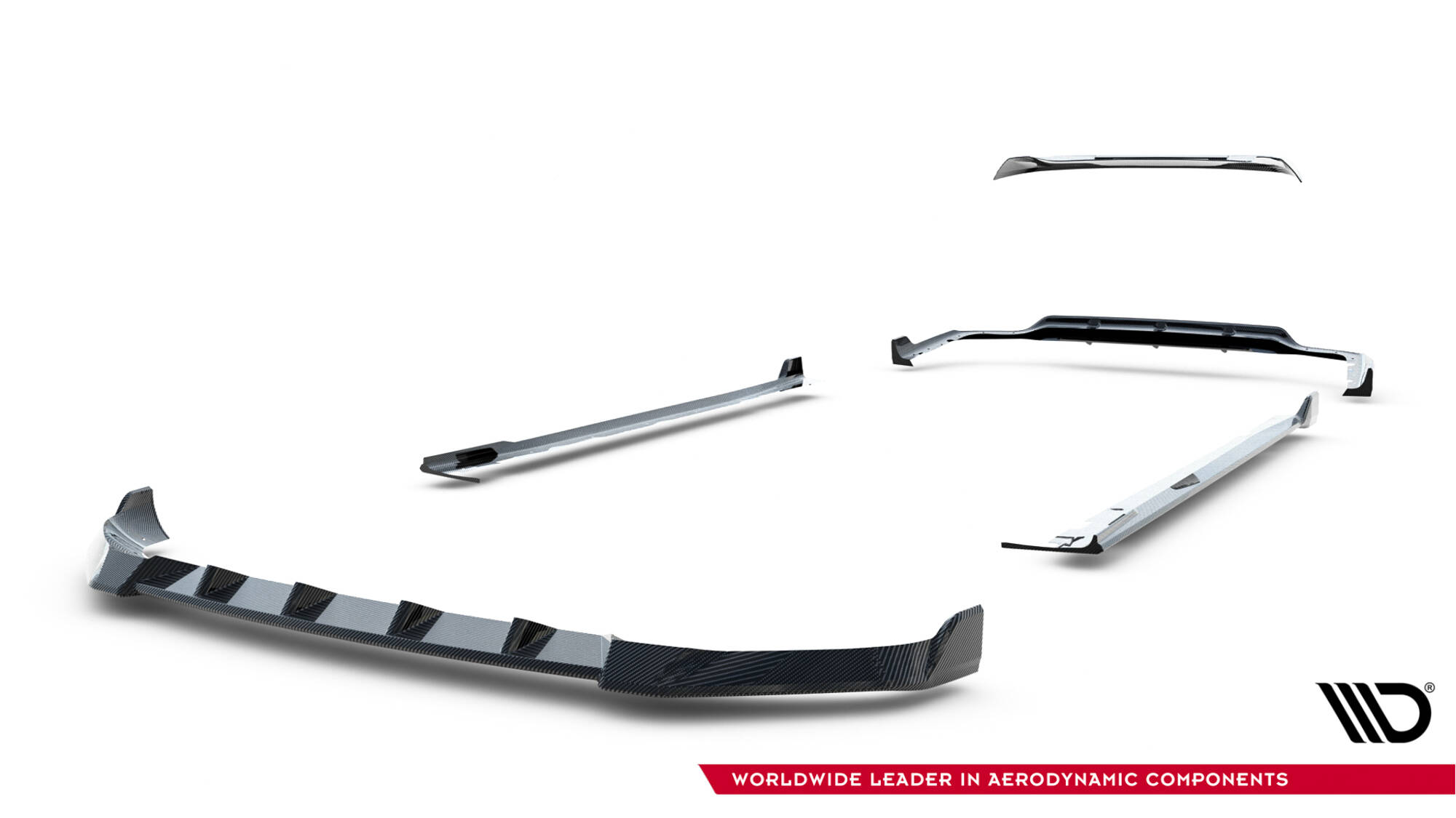 Carbon Fiber Bodykit BMW X7 M-Pack G07 Facelift Maxton Glanzend zwart