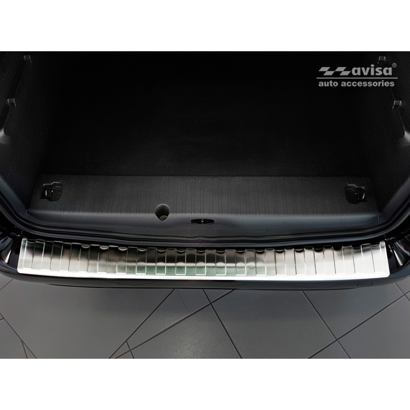 RVS Achterbumperprotector  Citroën Berlingo II Multispace & Peugeot Partner Tepee 2008-2015 & 2015-2018 & 2018- & Peugeot Rifter 2018- & Opel Combo E 2018- & Toyota Proace City/Verso 2019- & Fiat Doblo 2022-