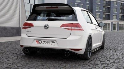 Spoilerlip VW Golf 7 GTI Clubsport Glans Zwart Maxton