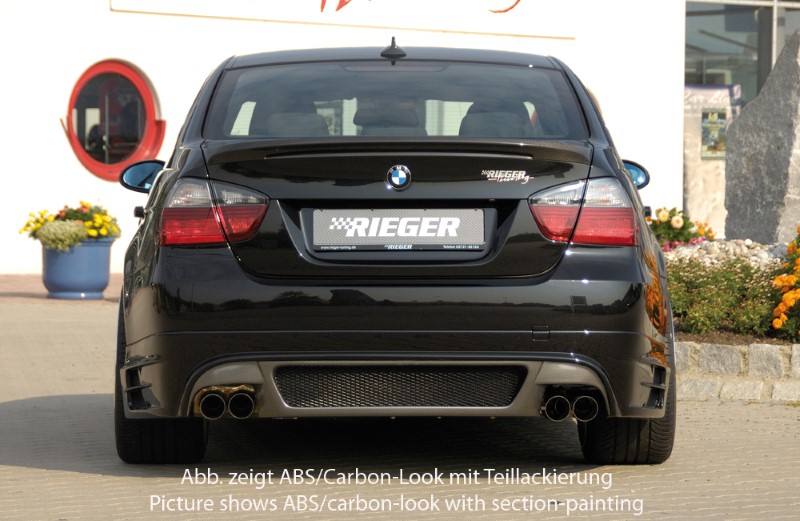 Achteraanzet Carbon BMW E90 Sedan Rieger