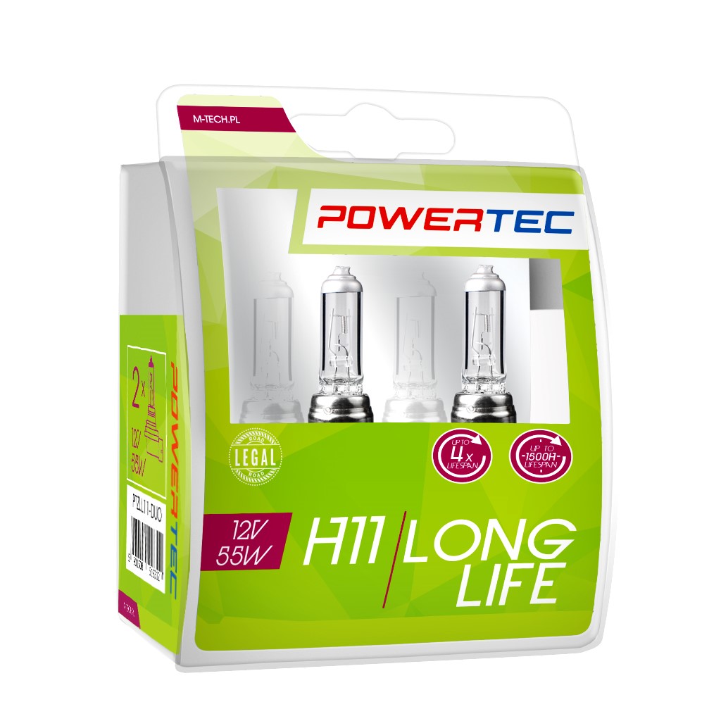 Mtech Powertec SuperWhite H11 lampen 12V DUO