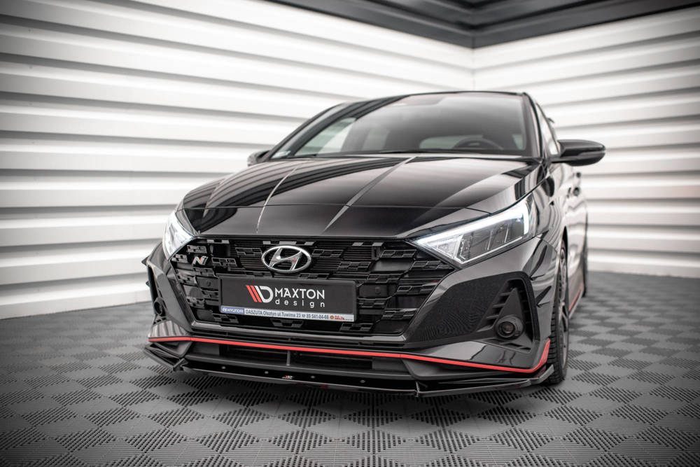 Voorspoiler V.2 Hyundai I20 N Mk3 Glans Zwart