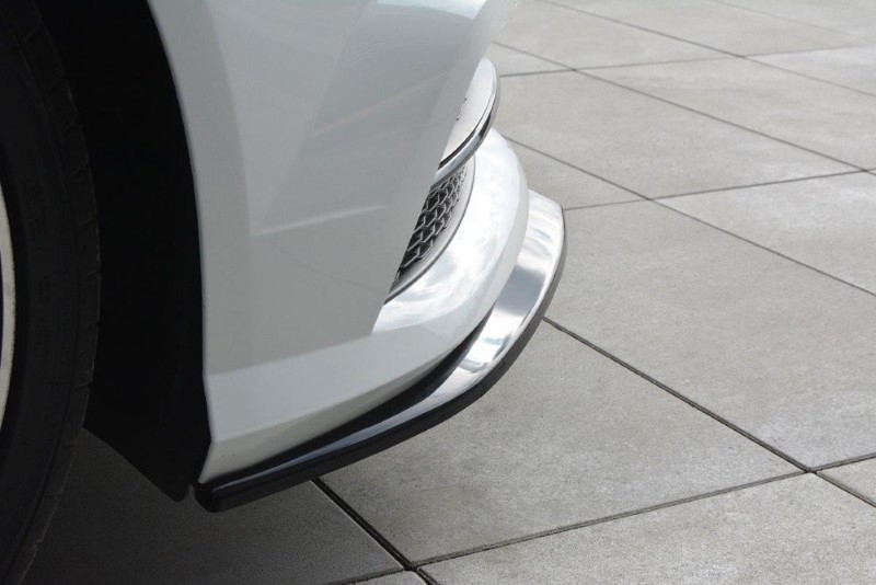 Voorspoiler Audi S6 / A6 S-Line C7 FL V.1 Glanzend Zwart