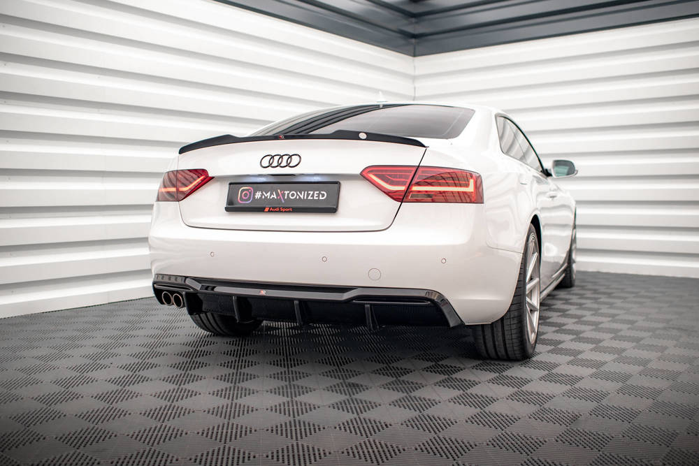 Diffuser Audi A5 Coupe 8T Facelift  2011 - 2016  Maxton Glans Zwart