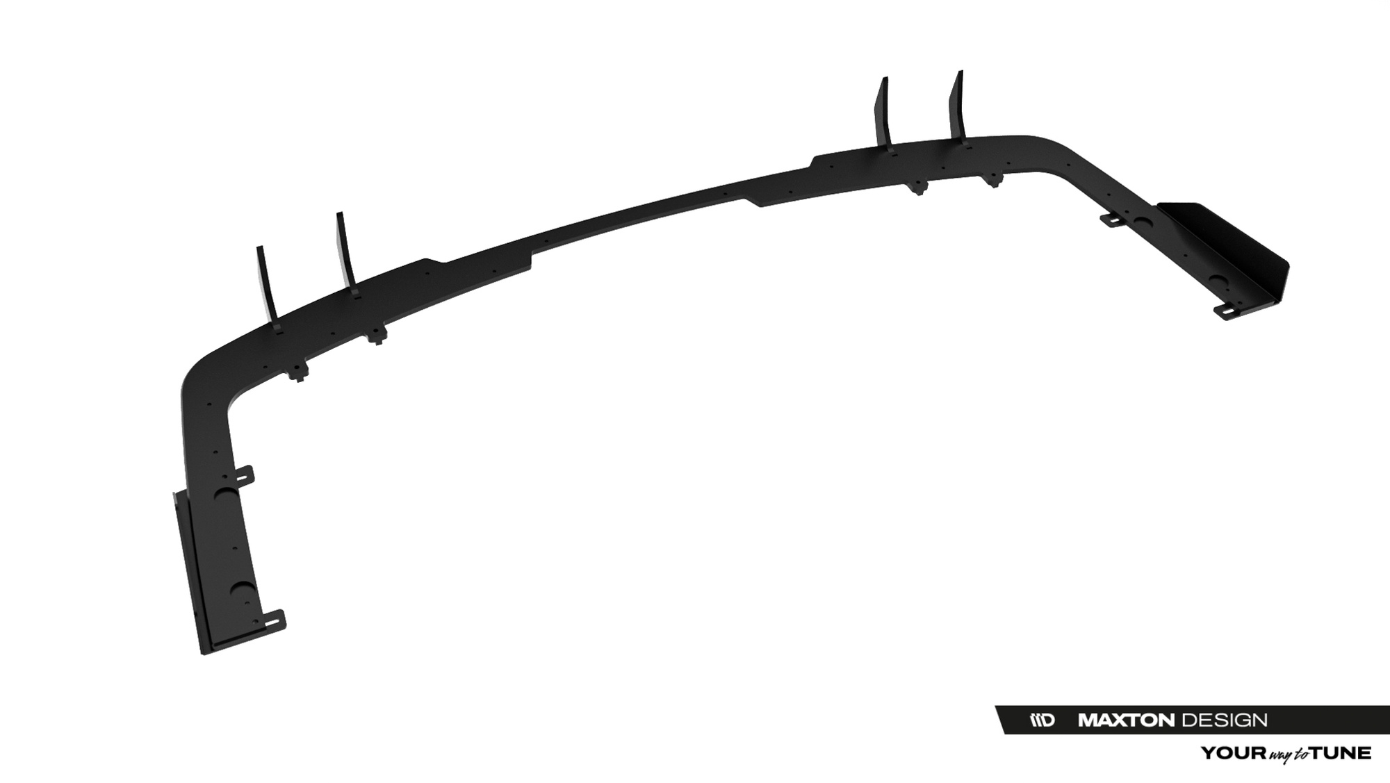 Achterdiffuser + Flaps BMW 2 M-Pack Gran Coupé F74 Glanzend Zwart