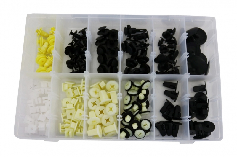 Auto Clips Plastic fasteners Kit 194 pcs