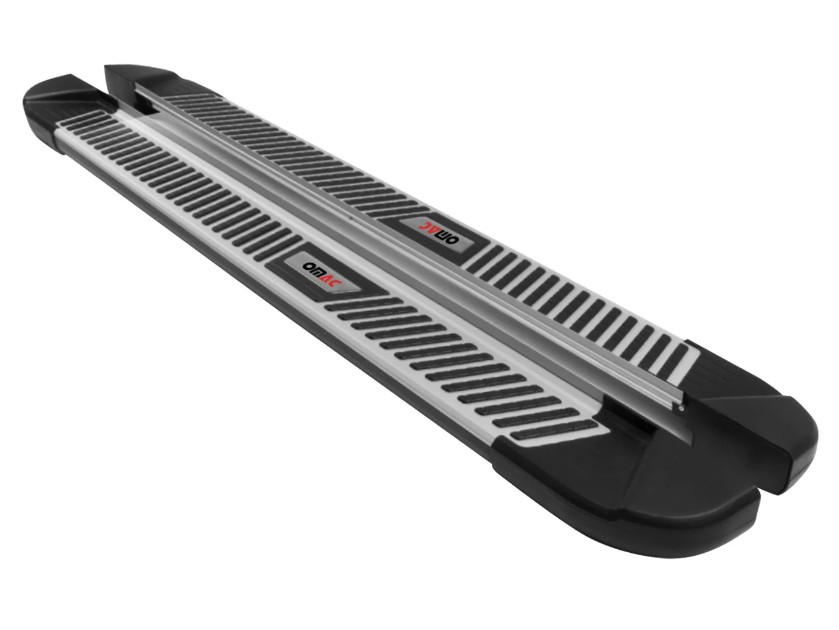 Treeplanken voor Nissan Pathfinder R51/R52 05-21 aluminium zwart