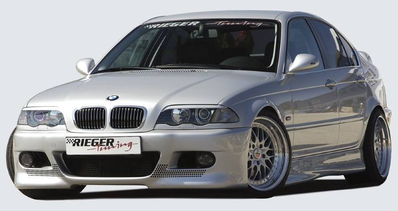 Voorbumper BMW E46 Cabrio/Coupe met extra koel openingen Rieger