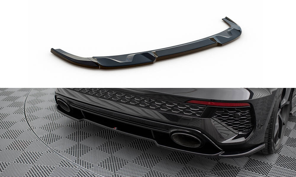 Diffuser Audi RS3 8Y Sportback Maxton Glans Zwart
