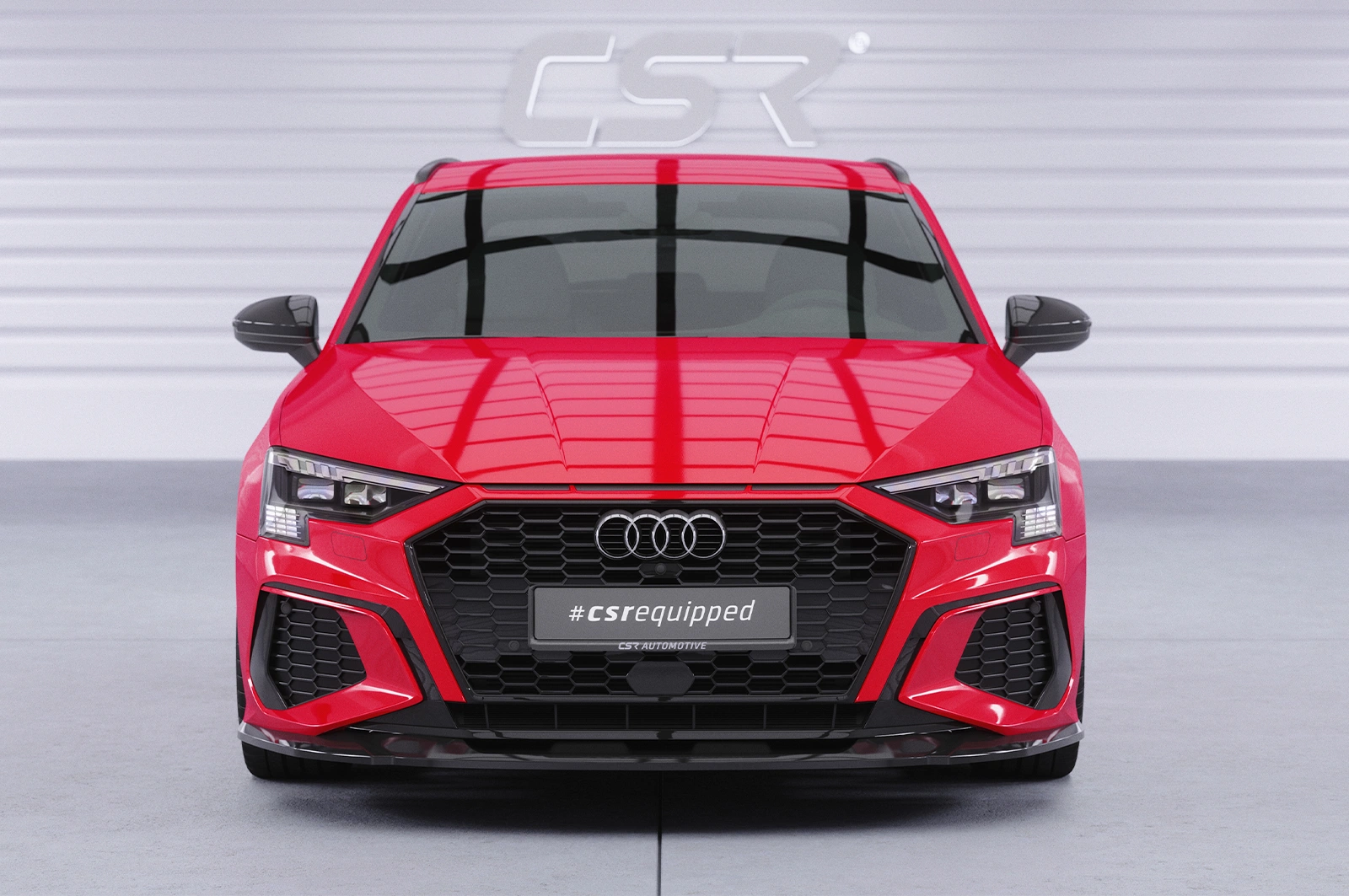 Voorspoiler Audi A3 8Y S-Line / S3 8Y glans zwart