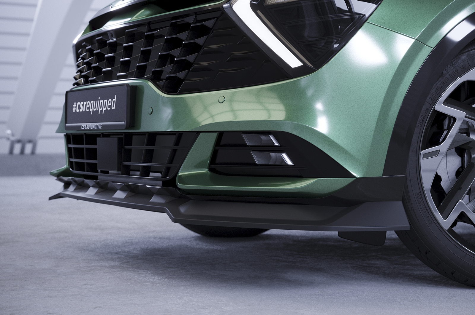 Voorspoiler Kia Sportage NQ5 CSR Glans Zwart