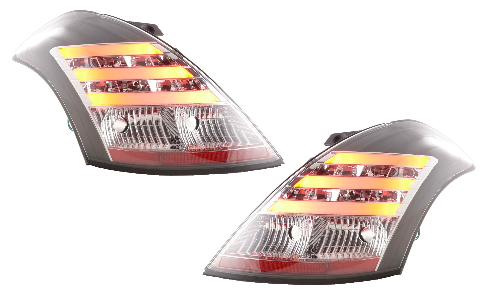 Taillights Suzuki Swift with Lightbar and LED 11- black