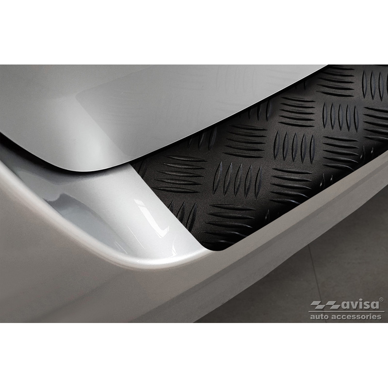 Matzwart Aluminium Achterbumperprotector  Volkswagen Multivan T7 2021- 'Riffled plate'