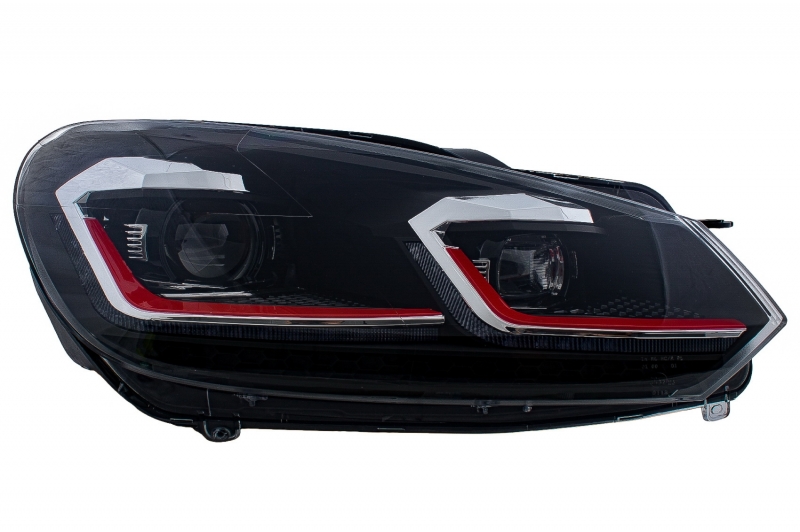 Headlights VW Golf VI Devil Eyes Dlite LED black