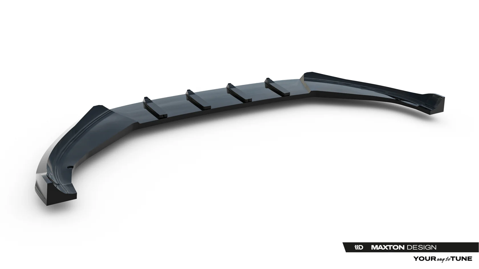 Volkswagen Tayron R-Line Mk1 Voorspoiler V.2 Glans Zwart